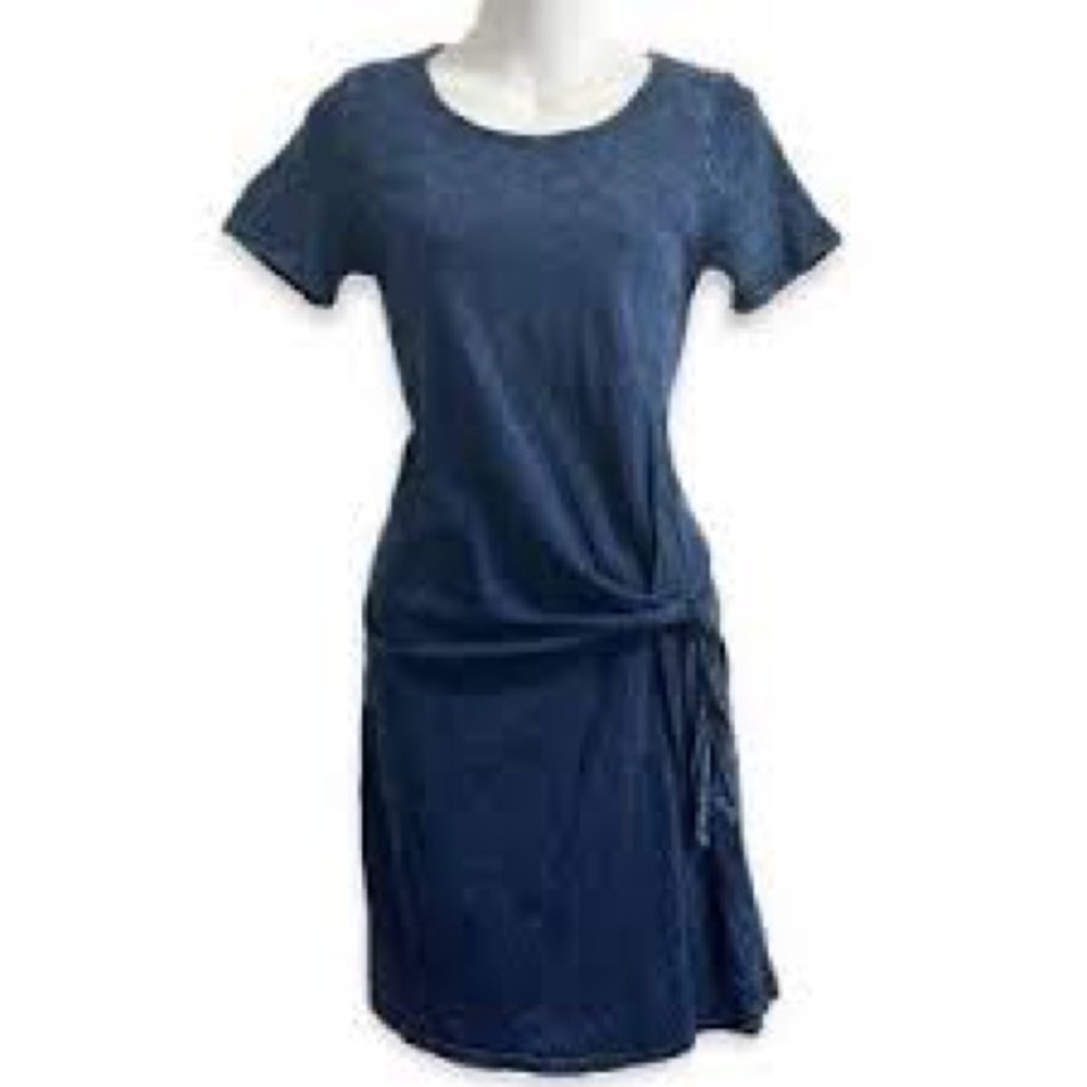 JANE and DELANCEY Denim Look Tie Waist Dress